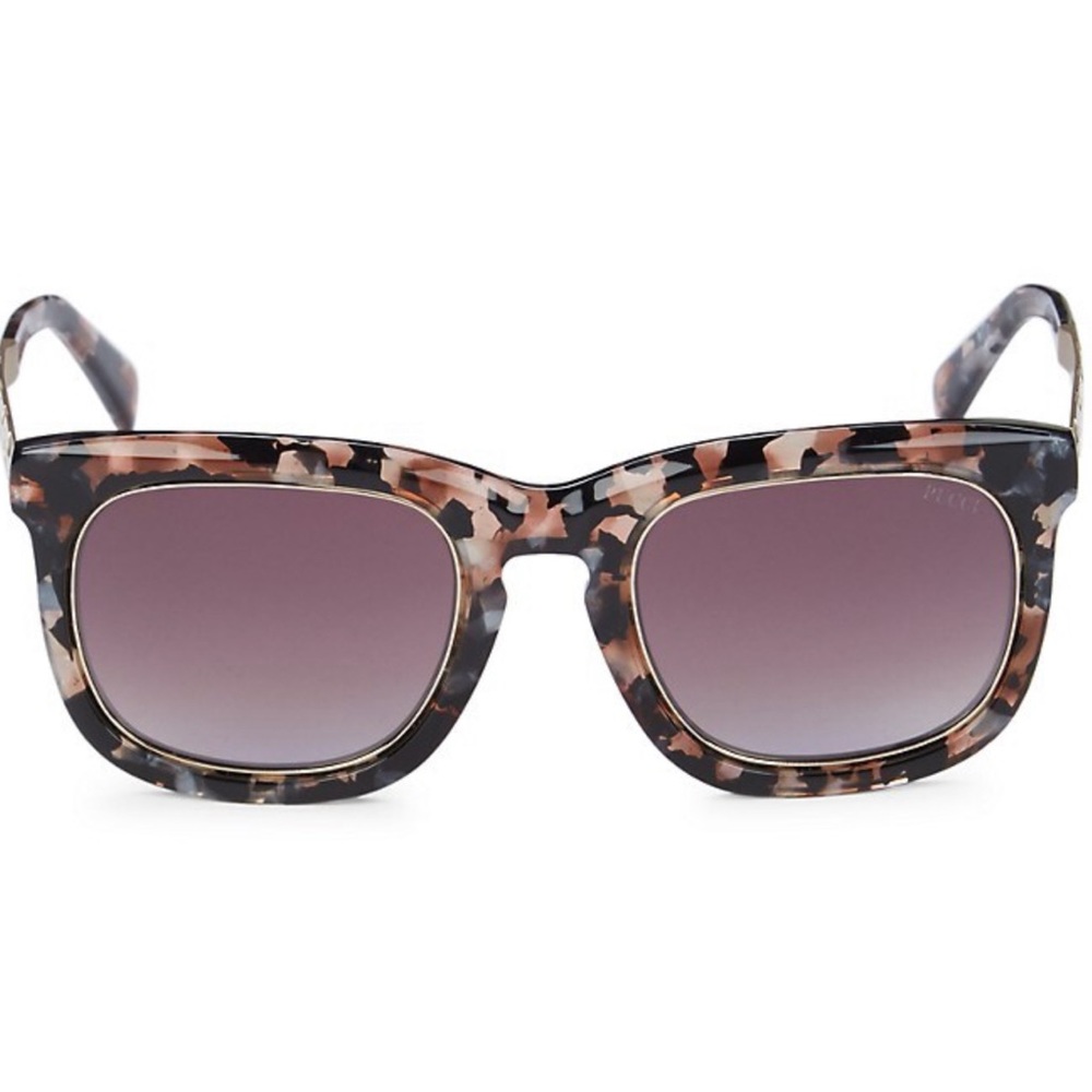 Emilio Pucci Havana Brown Square Sunglasses 50mm